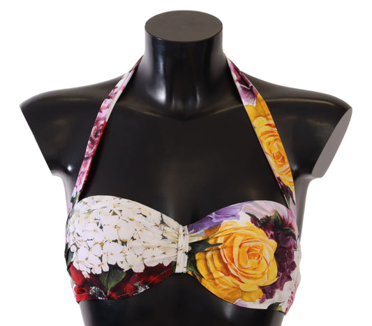 Dolce & Gabbana Chic Floral Print Bikini Top - Summer Essential Dolce & Gabbana