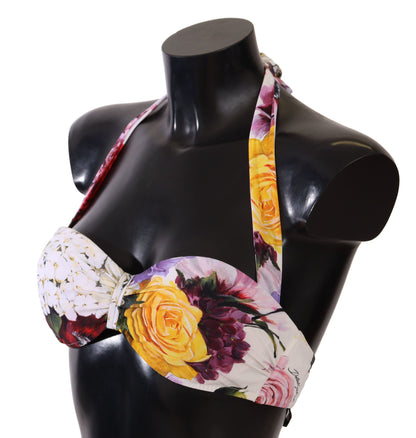 Dolce & Gabbana Chic Floral Print Bikini Top - Summer Essential Dolce & Gabbana