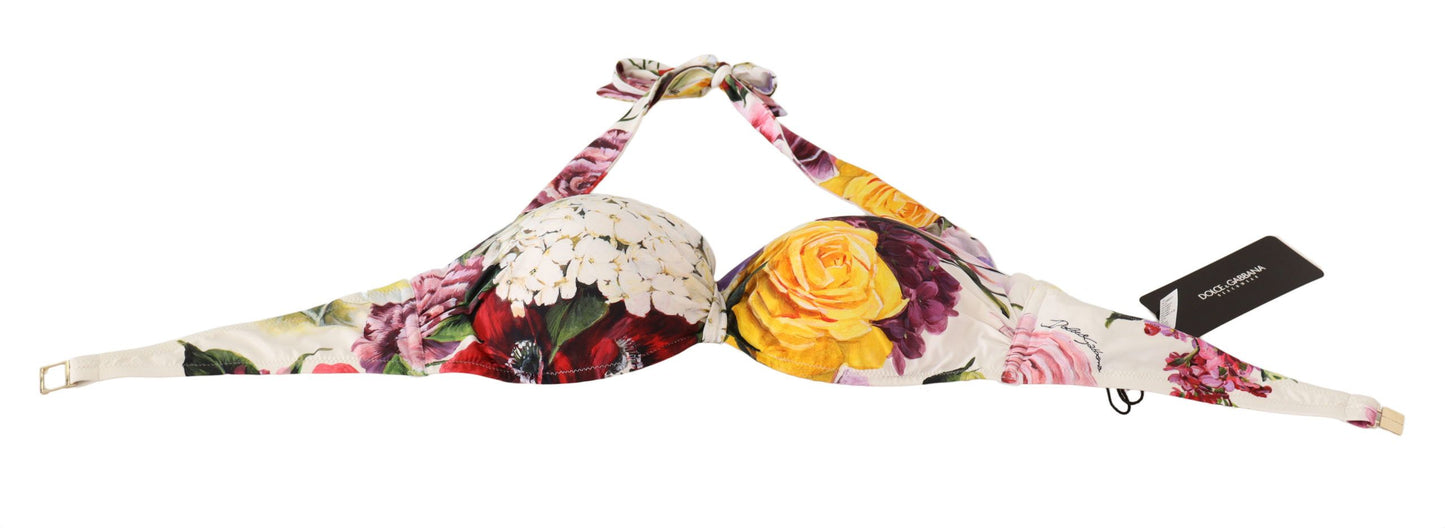 Dolce & Gabbana Chic Floral Print Bikini Top - Summer Essential Dolce & Gabbana