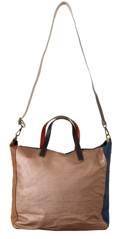 EBARRITO Multicolor Leather Shoulder Tote Bag EBARRITO