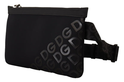 Dolce & Gabbana Sleek Black Monogram Neoprene Fanny Pack Dolce & Gabbana