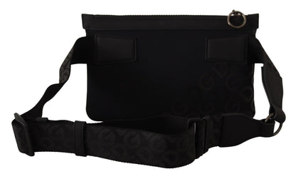 Dolce & Gabbana Sleek Black Monogram Neoprene Fanny Pack Dolce & Gabbana