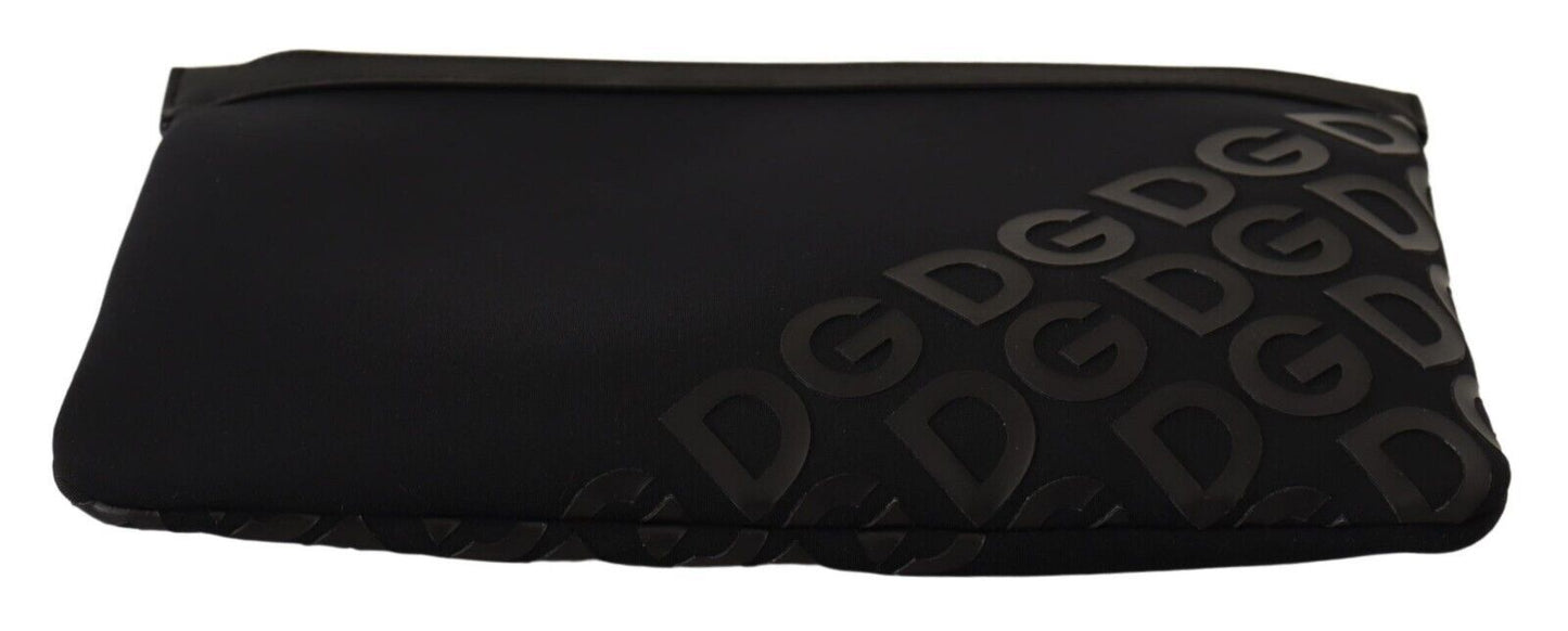 Dolce & Gabbana Sleek Black Monogram Neoprene Fanny Pack Dolce & Gabbana