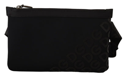 Dolce & Gabbana Sleek Black Monogram Neoprene Fanny Pack Dolce & Gabbana