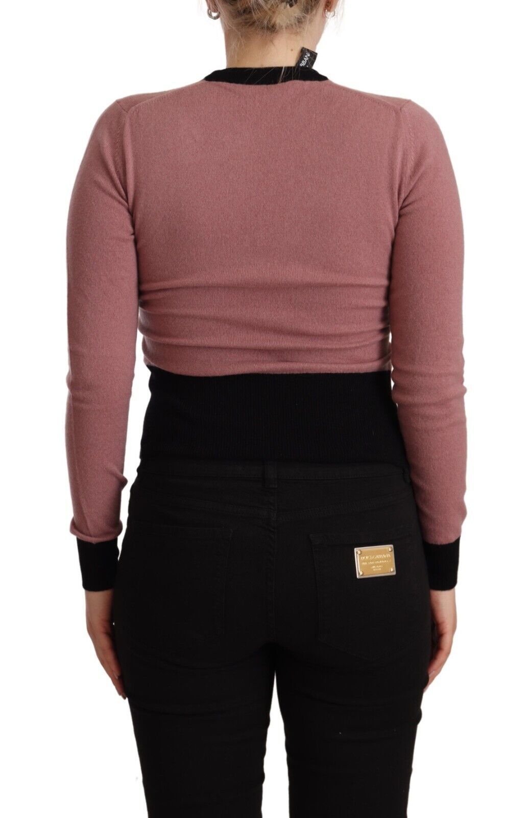 Dolce & Gabbana Elegant Pink Cashmere Crewneck Sweater Dolce & Gabbana