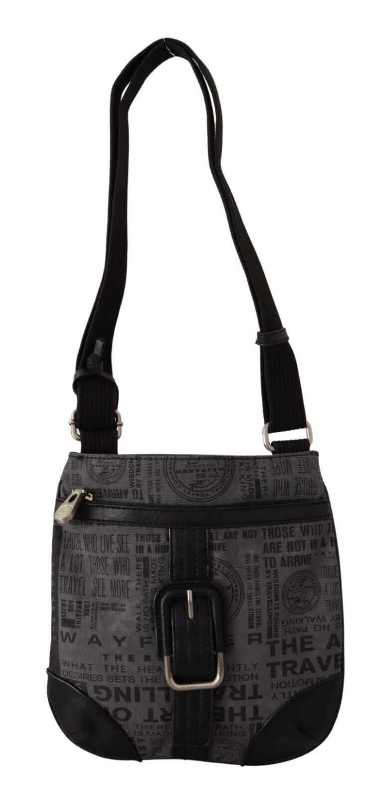 WAYFARER Chic Gray Fabric Crossbody Bag WAYFARER