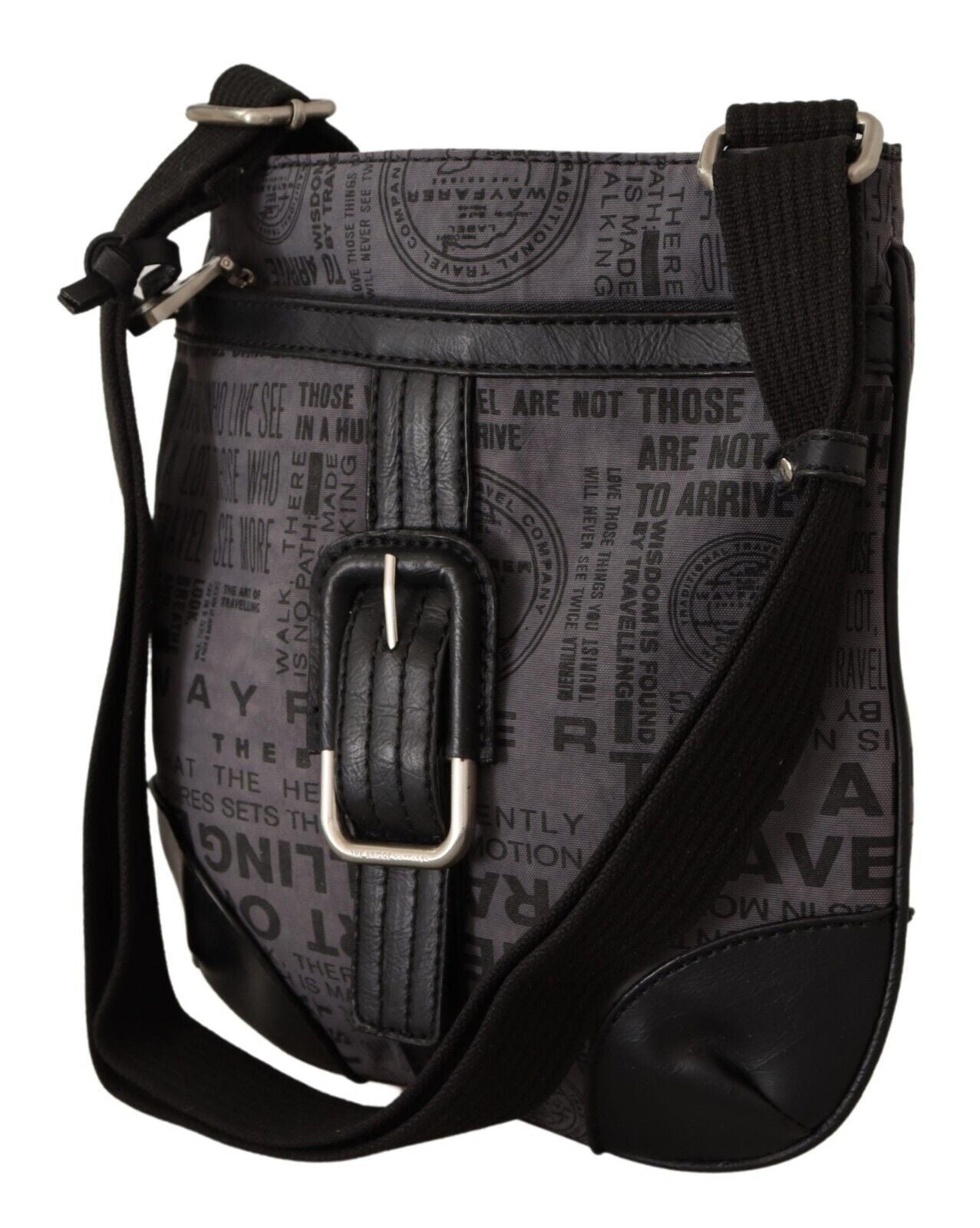 WAYFARER Chic Gray Fabric Crossbody Bag WAYFARER