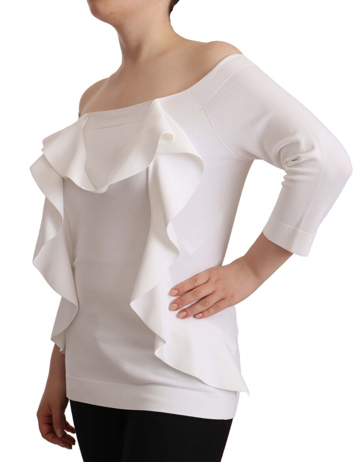 EXTERIOR Chic Off-Shoulder Long Sleeve Blouse EXTERIOR