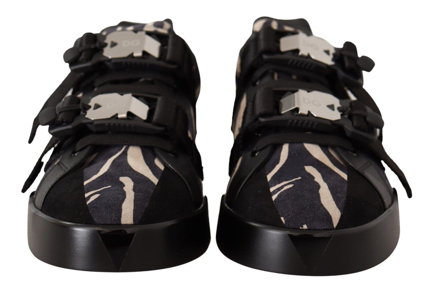 Dolce & Gabbana Zebra Suede Low Top Fashion Sneakers Dolce & Gabbana