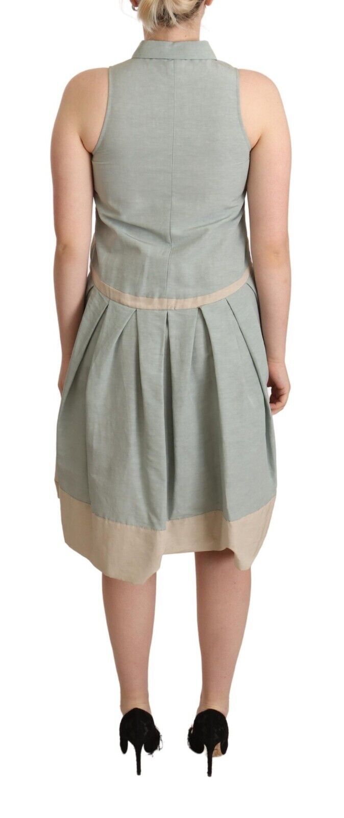 Comeforbreakfast Chic Sleeveless Collared Sheath Dress Comeforbreakfast