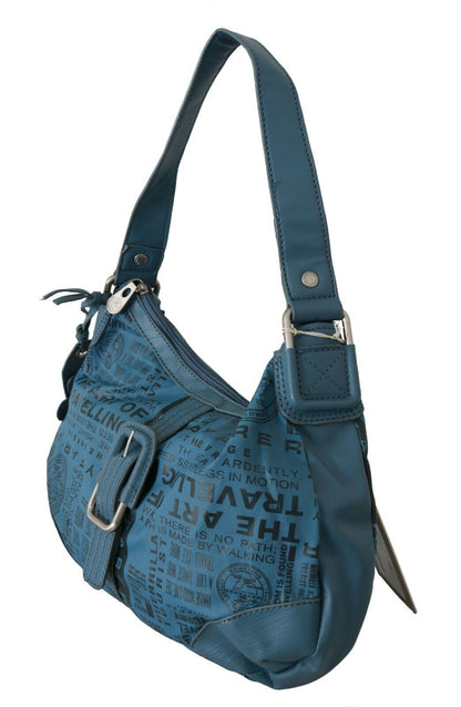 WAYFARER Chic Blue Fabric Shoulder Bag - Perfect for Everyday Elegance WAYFARER