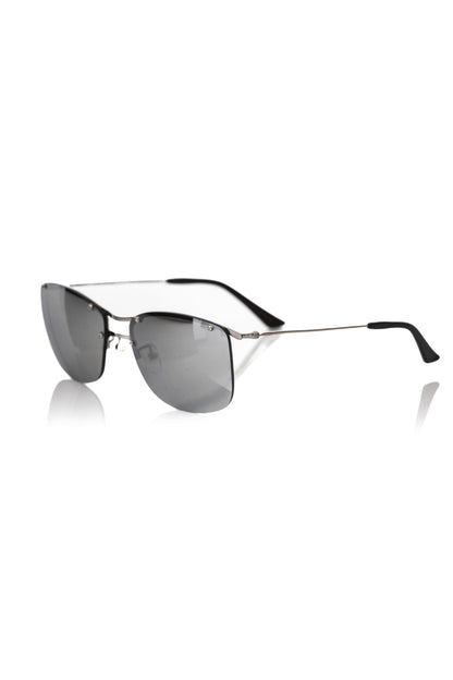 Frankie Morello Silver Metallic Male Sunglass Frankie Morello