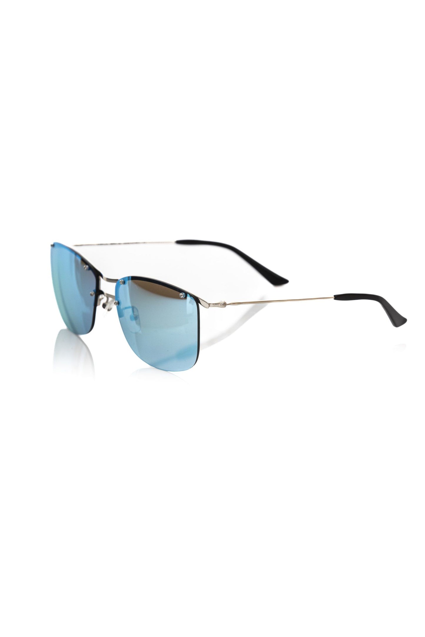 Frankie Morello Silver Metallic Mens Sunglass Frankie Morello