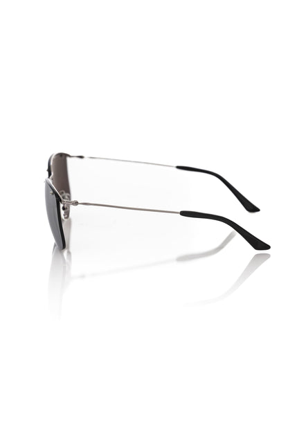 Frankie Morello Silver Metallic Male Sunglass Frankie Morello