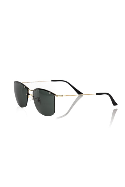 Frankie Morello Black Metallic Men Sunglass Frankie Morello