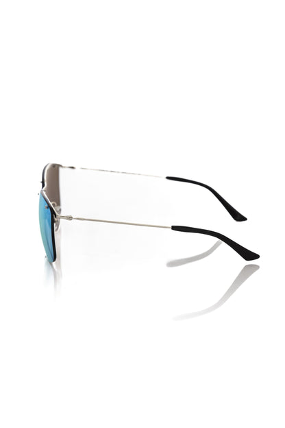 Frankie Morello Silver Metallic Mens Sunglass Frankie Morello