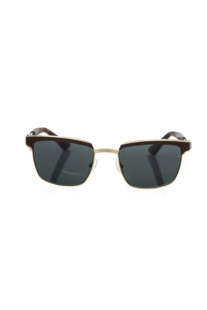 Frankie Morello Brown Metallic Fibre Men Sunglass Frankie Morello