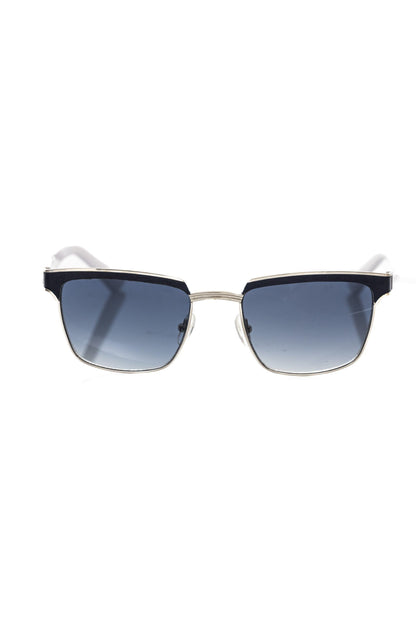 Frankie Morello Black Metallic Fiber Men Sunglass Frankie Morello