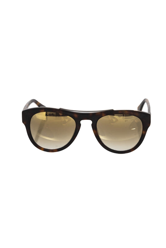 Frankie Morello Brown Acetate Men Sunglass Frankie Morello