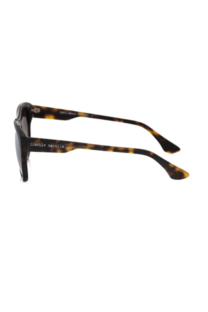 Frankie Morello Brown Acetate Men Sunglass Frankie Morello