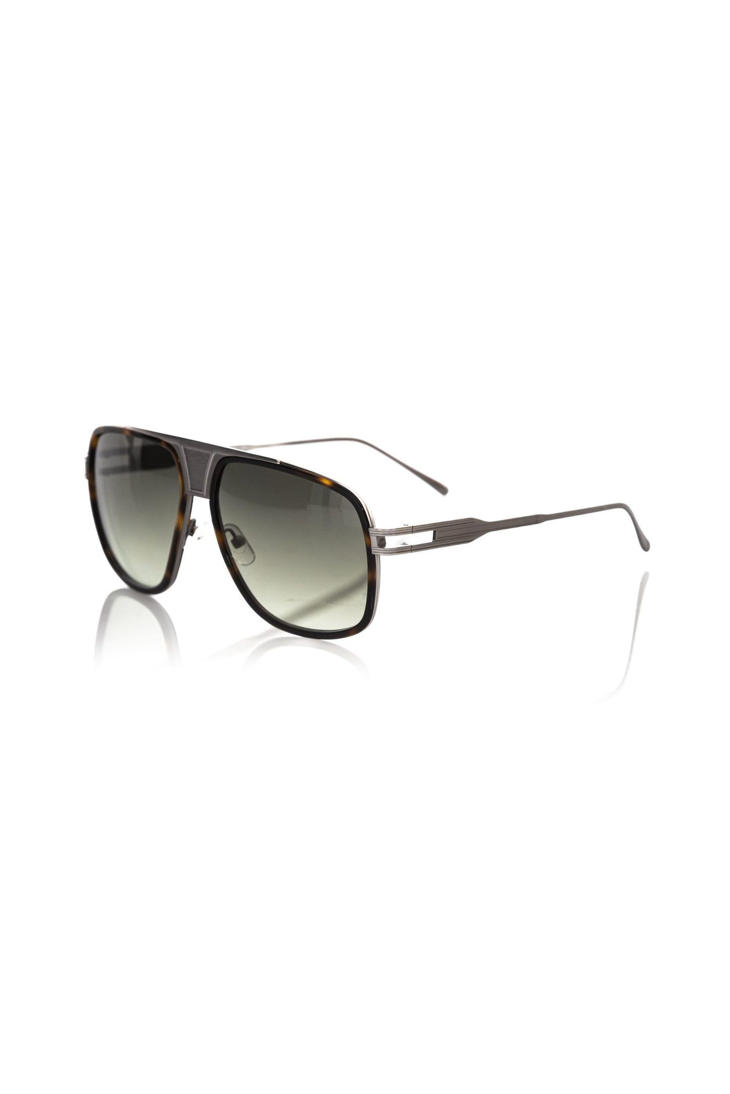 Frankie Morello Brown Metallic Men Sunglasses Frankie Morello