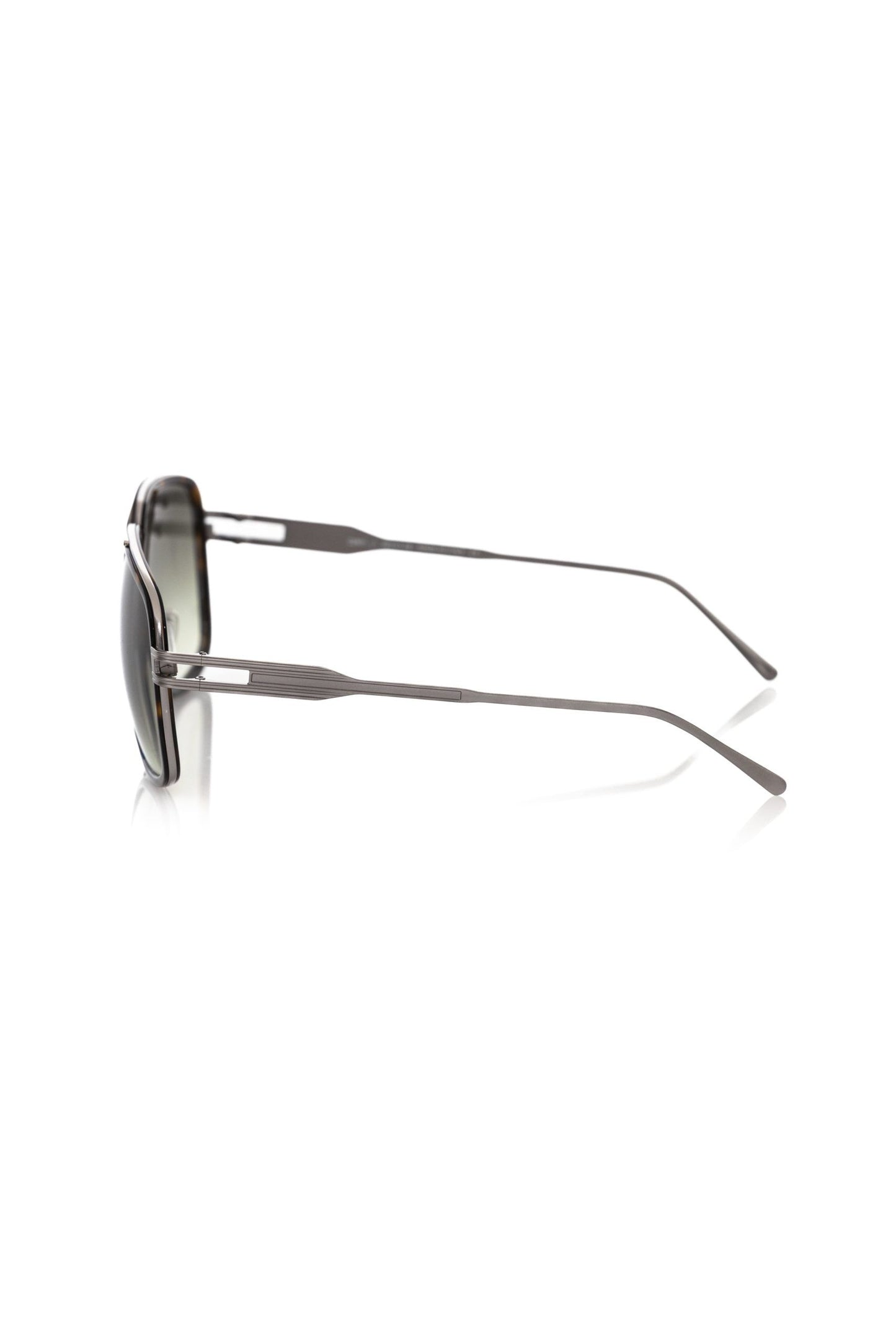 Frankie Morello Brown Metallic Men Sunglasses Frankie Morello