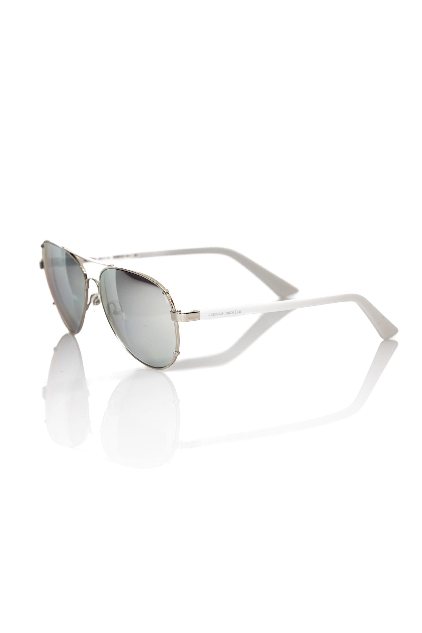 Frankie Morello Silver Metallic Men Sunglass Frankie Morello