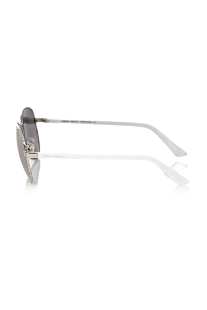 Frankie Morello Silver Metallic Men Sunglass Frankie Morello