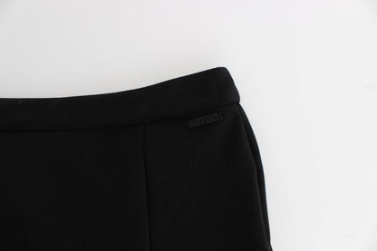 GF Ferre Chic Black Pencil Skirt Knee Length with Side Zip GF Ferre