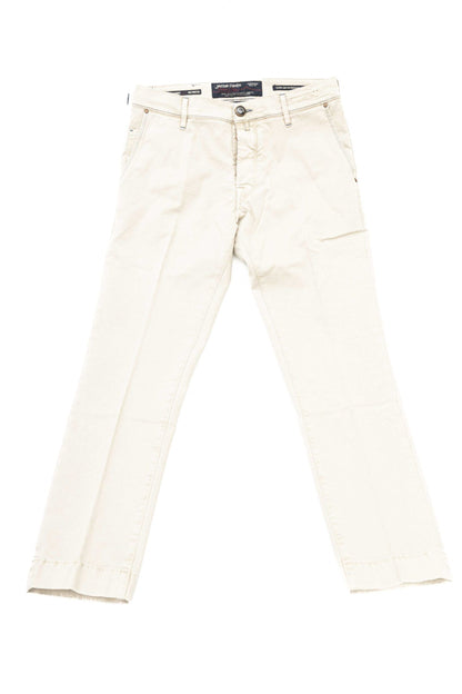 Jacob Cohen Elegant Silver Chino Model Trousers Jacob Cohen