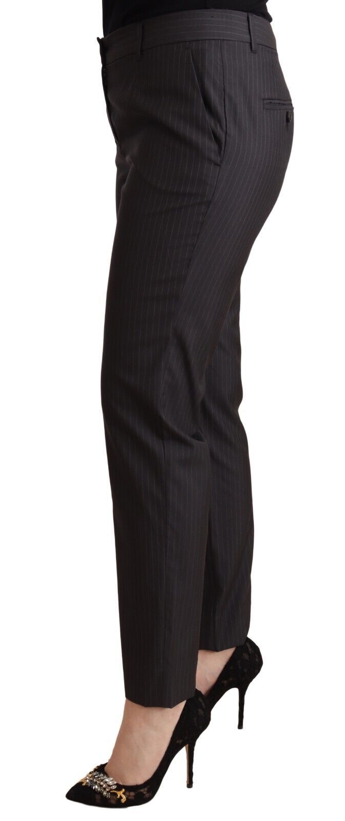 Dolce & Gabbana Elegant Tailored Virgin Wool and Silk Pants Dolce & Gabbana