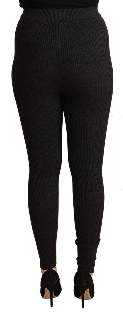 Dolce & Gabbana Elegant High-Waist Wool Tights Pants Dolce & Gabbana