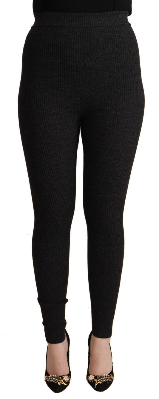 Dolce & Gabbana Elegant High-Waist Wool Tights Pants Dolce & Gabbana