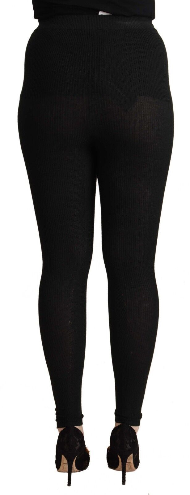 Dolce & Gabbana Elegant High Waist Cashmere-Silk Tights Pants Dolce & Gabbana