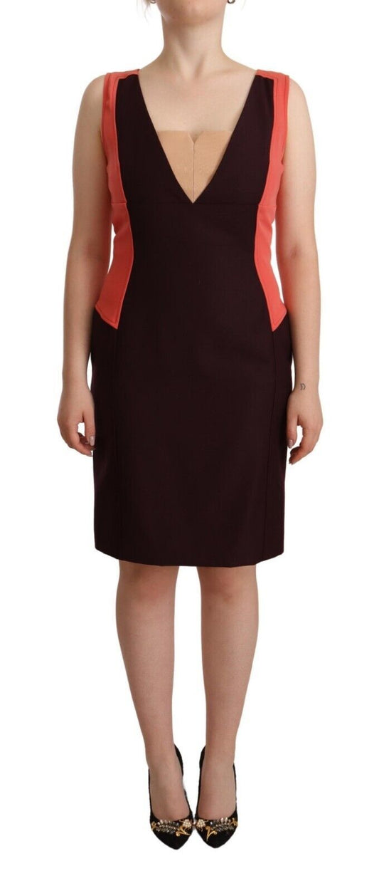 CO|TE Multicolor V-Neck Sleeveless Sheath Dress CO|TE