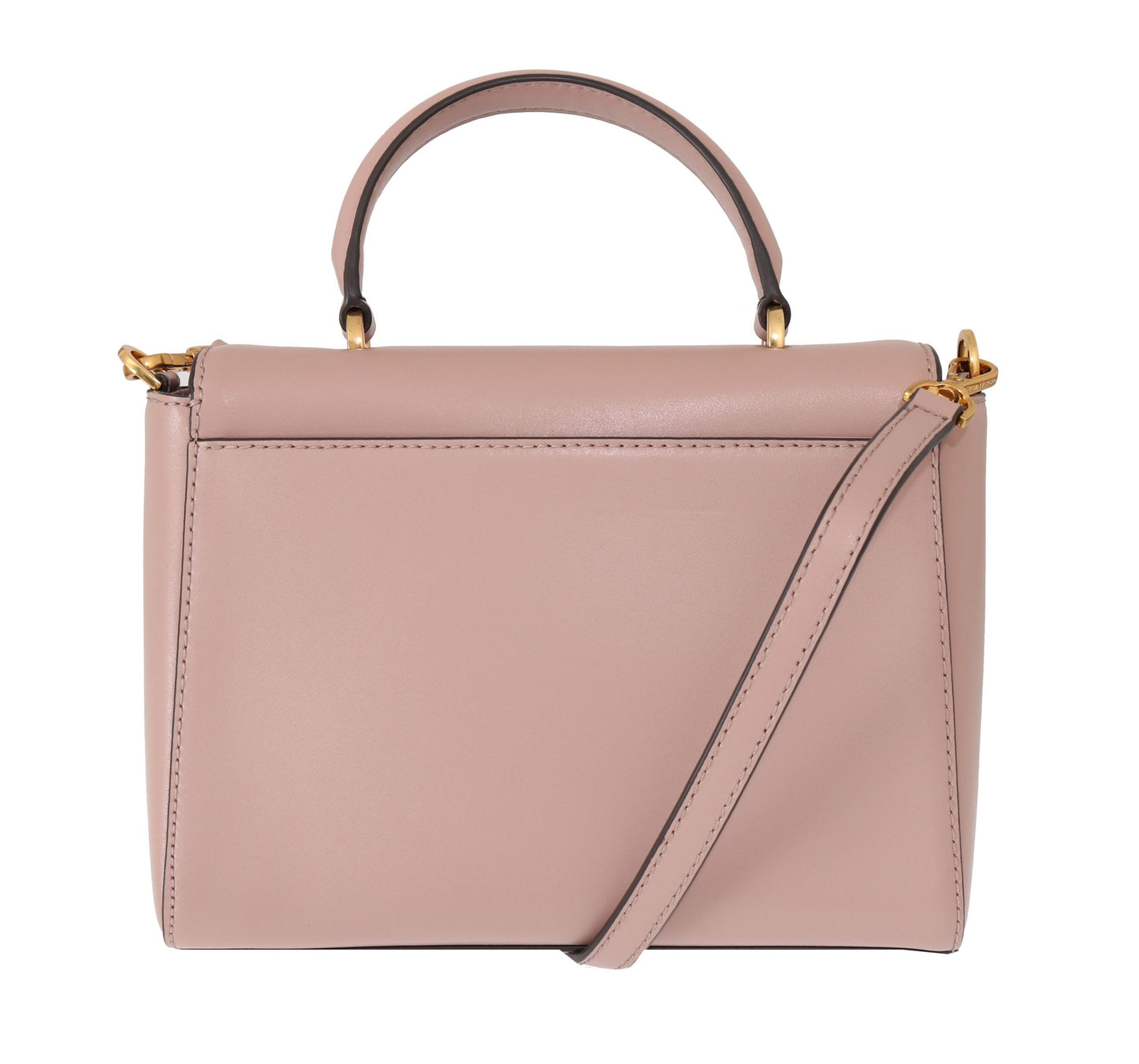 Michael Kors Elegant Pink Leather Mindy Shoulder Bag Michael Kors