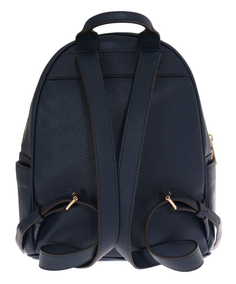 Michael Kors Elegant Leather ABBEY Backpack in Navy Blue Michael Kors