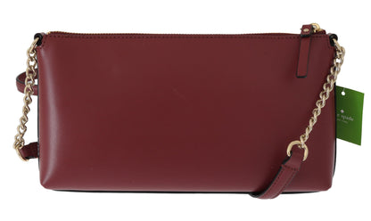 Kate Spade Elegant Bordeaux Leather Crossbody Kate Spade