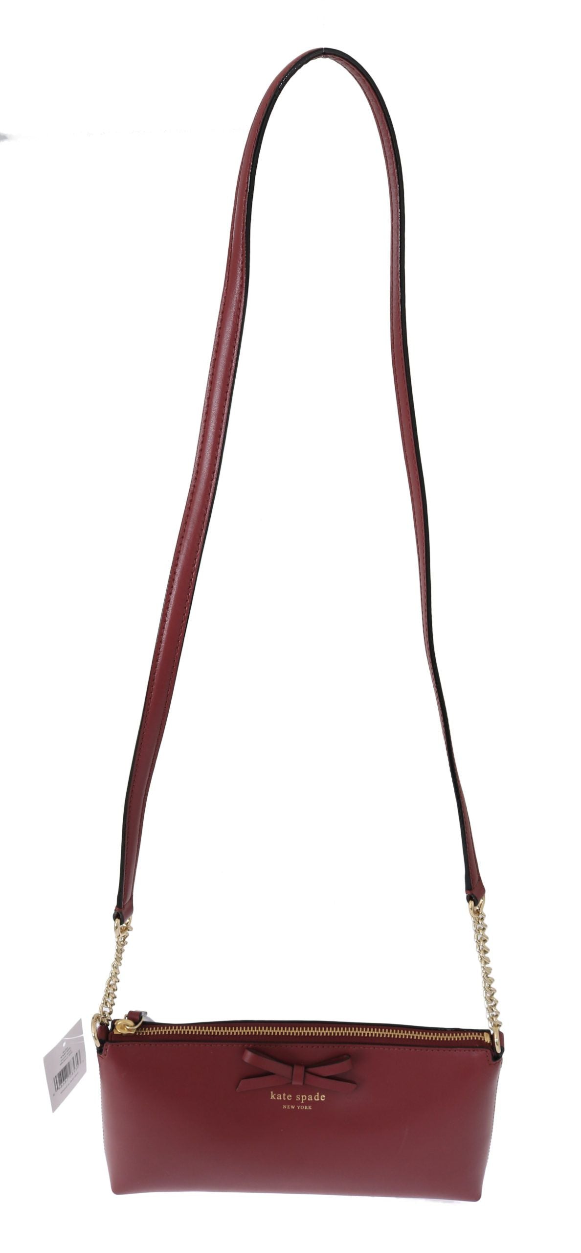 Kate Spade Elegant Bordeaux Leather Crossbody Kate Spade