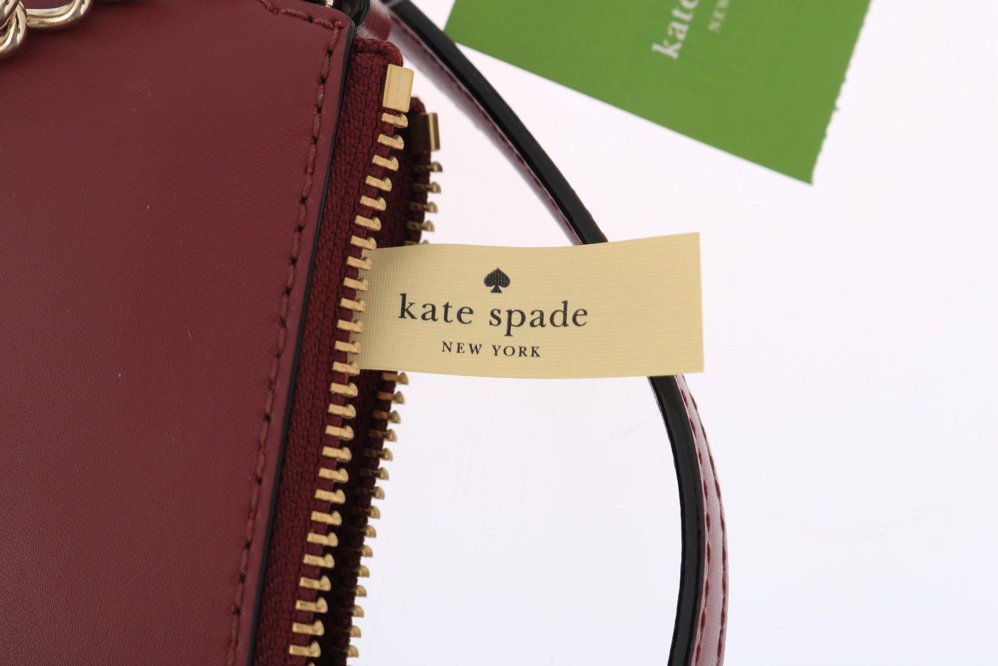 Kate Spade Elegant Bordeaux Leather Crossbody