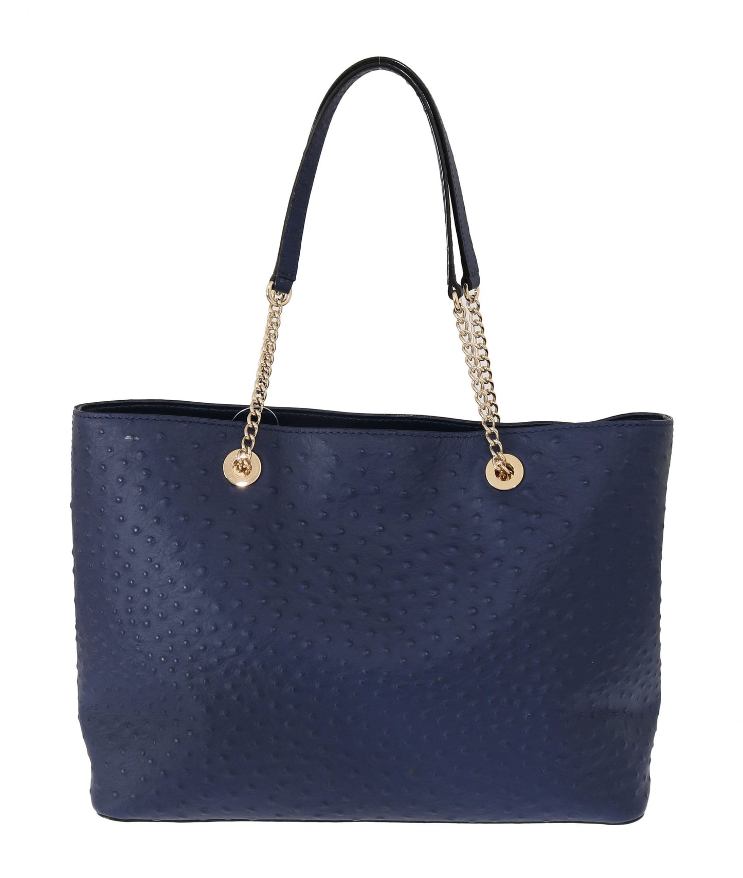 Kate Spade Elegant Ostrich Leather Handbag in Blue Kate Spade