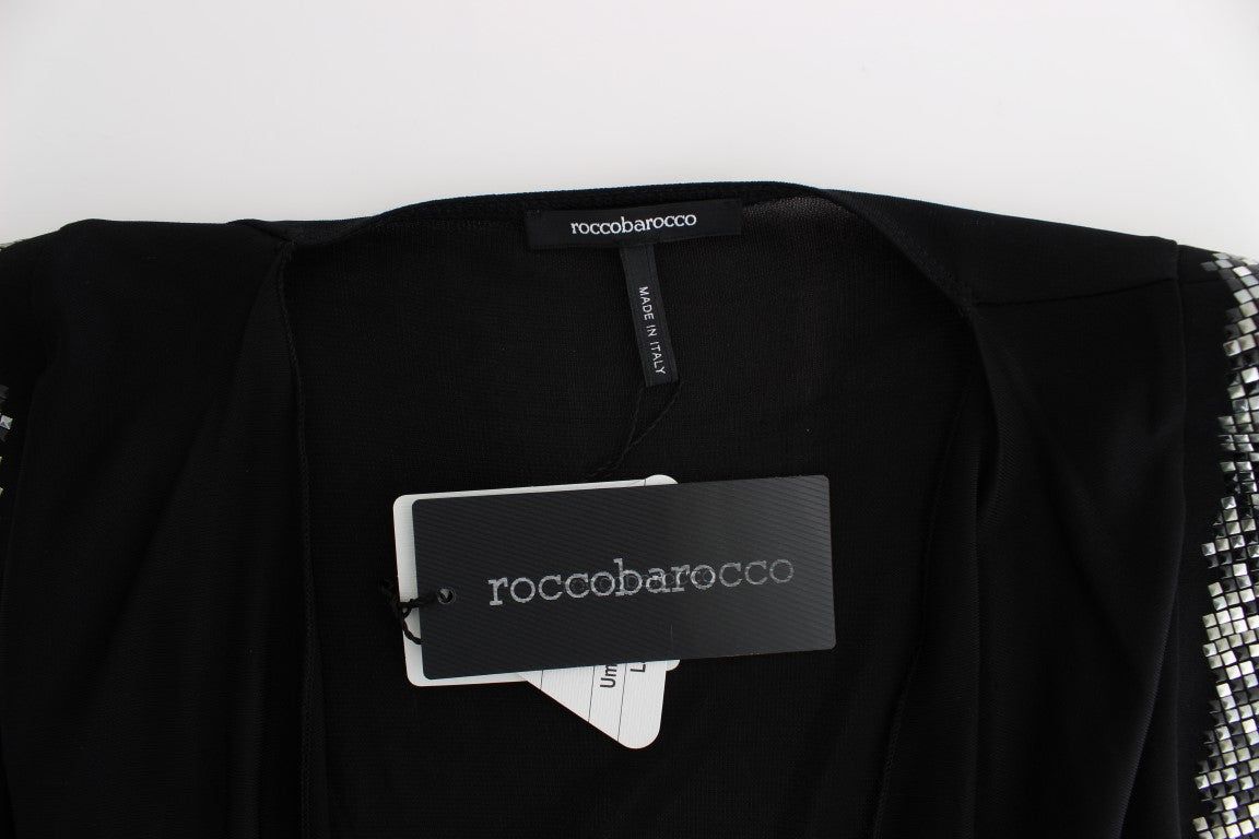 Roccobarocco মার্জিত draped নেকলাইন স্লিভলেস পোষাক