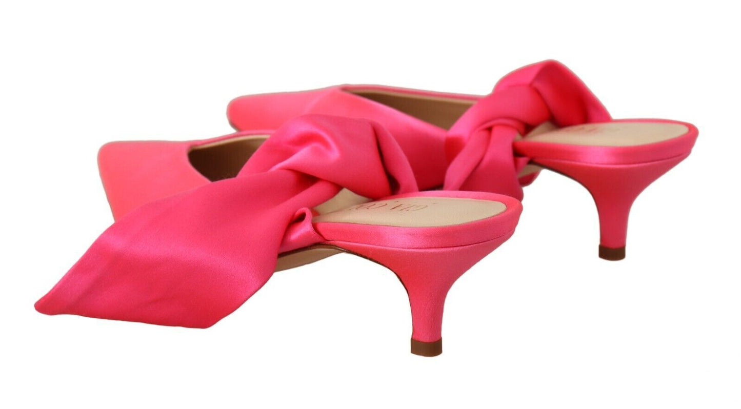 GIA COUTURE Chic Pink Kitten Heels for Elegant Evenings GIA COUTURE