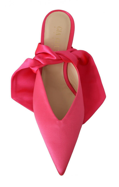 GIA COUTURE Chic Pink Kitten Heels for Elegant Evenings GIA COUTURE