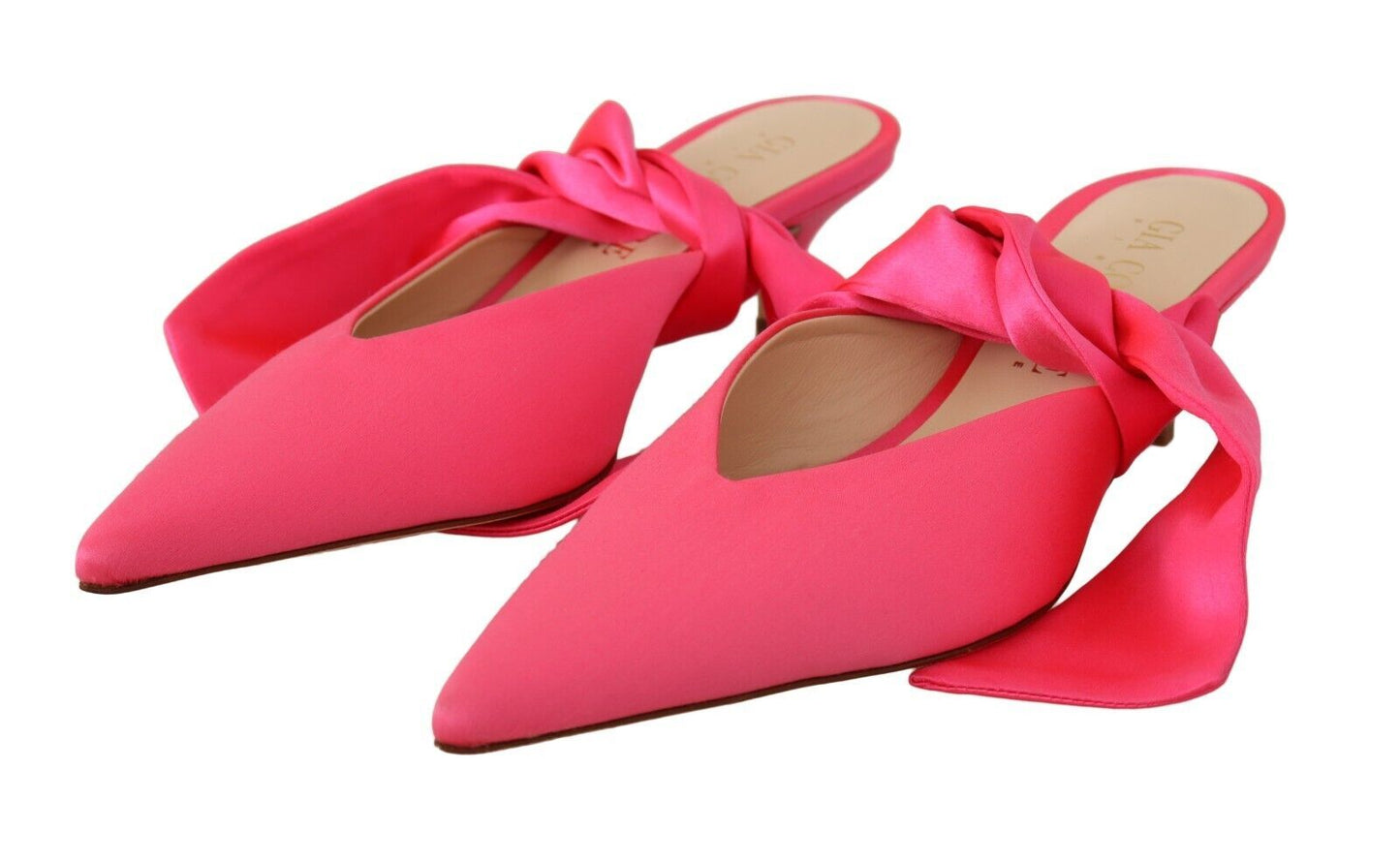 GIA COUTURE Chic Pink Kitten Heels for Elegant Evenings GIA COUTURE