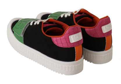 GCDS Stylish Multicolor Low Top Lace-Up Sneakers GCDS