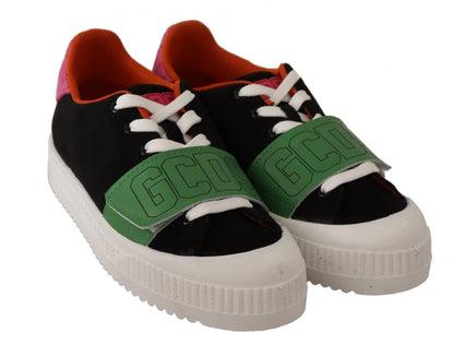 GCDS Stylish Multicolor Low Top Lace-Up Sneakers GCDS