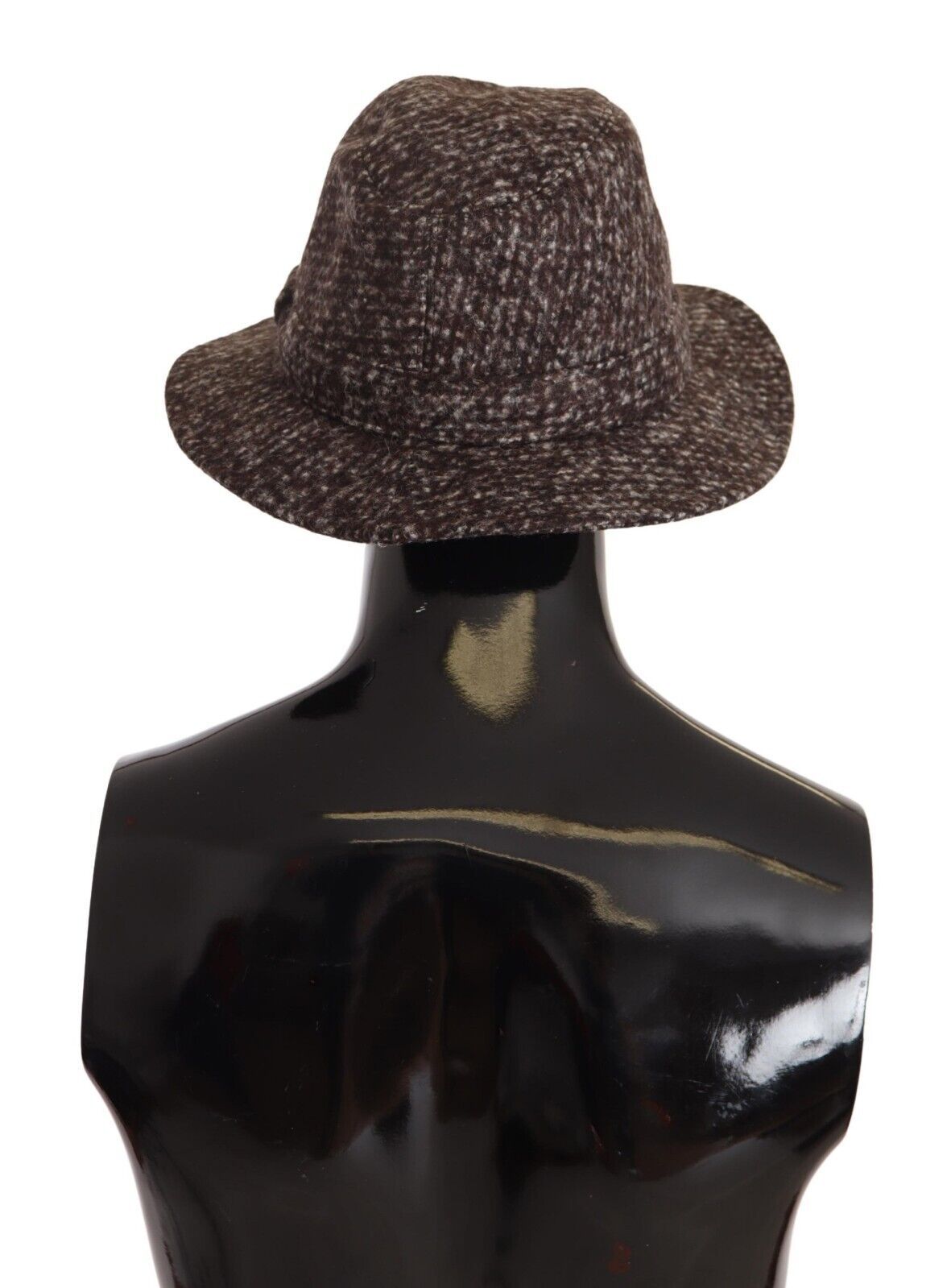 Dolce & Gabbana Elegant Gray Tweed Wide Brim Hat Dolce & Gabbana