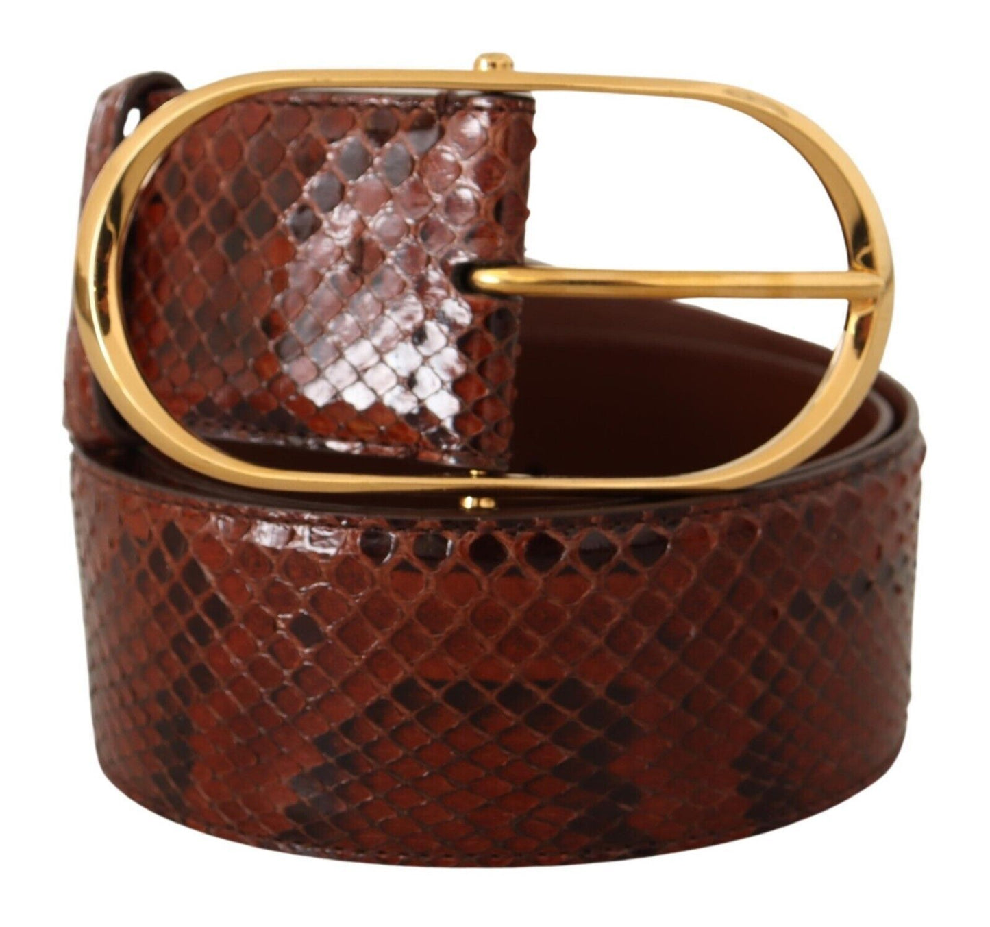 Dolce & Gabbana Elegant Python Snake Skin Leather Belt Dolce & Gabbana