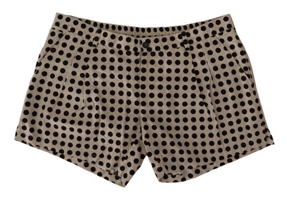 Dolce & Gabbana Elegant Polka Dot Cotton Shorts Dolce & Gabbana